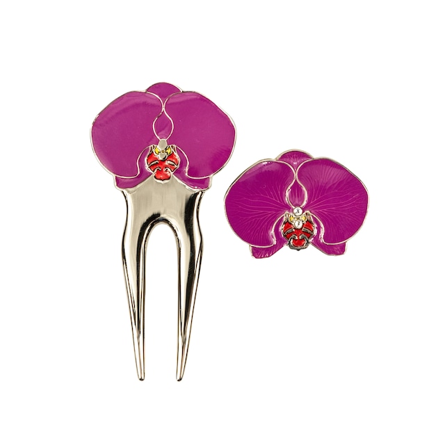 247. Orchid Purple Divot Tool & Ball Marker Set