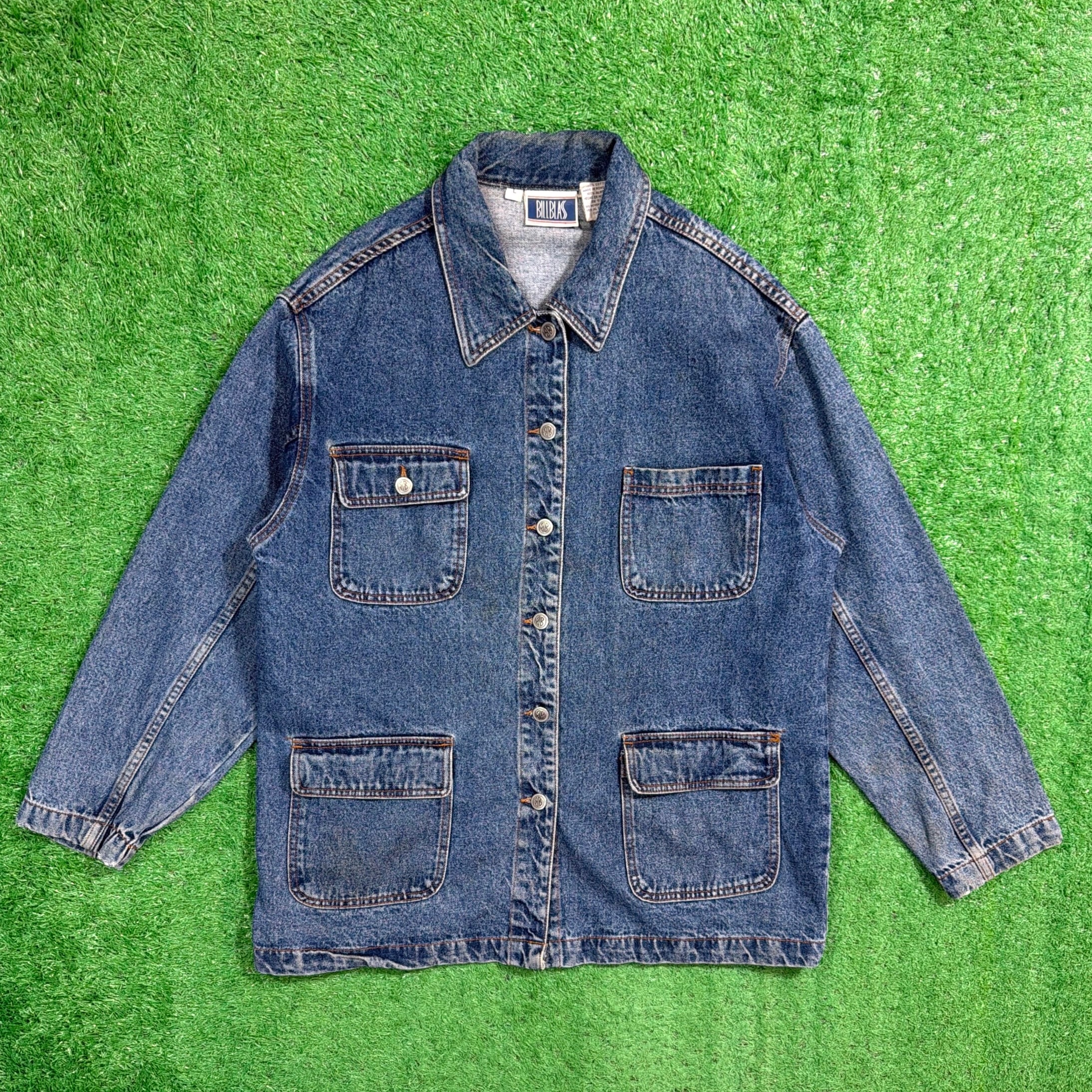 Unisex】90s デニム カバーオール ジャケット / 90年代 古着 デニム