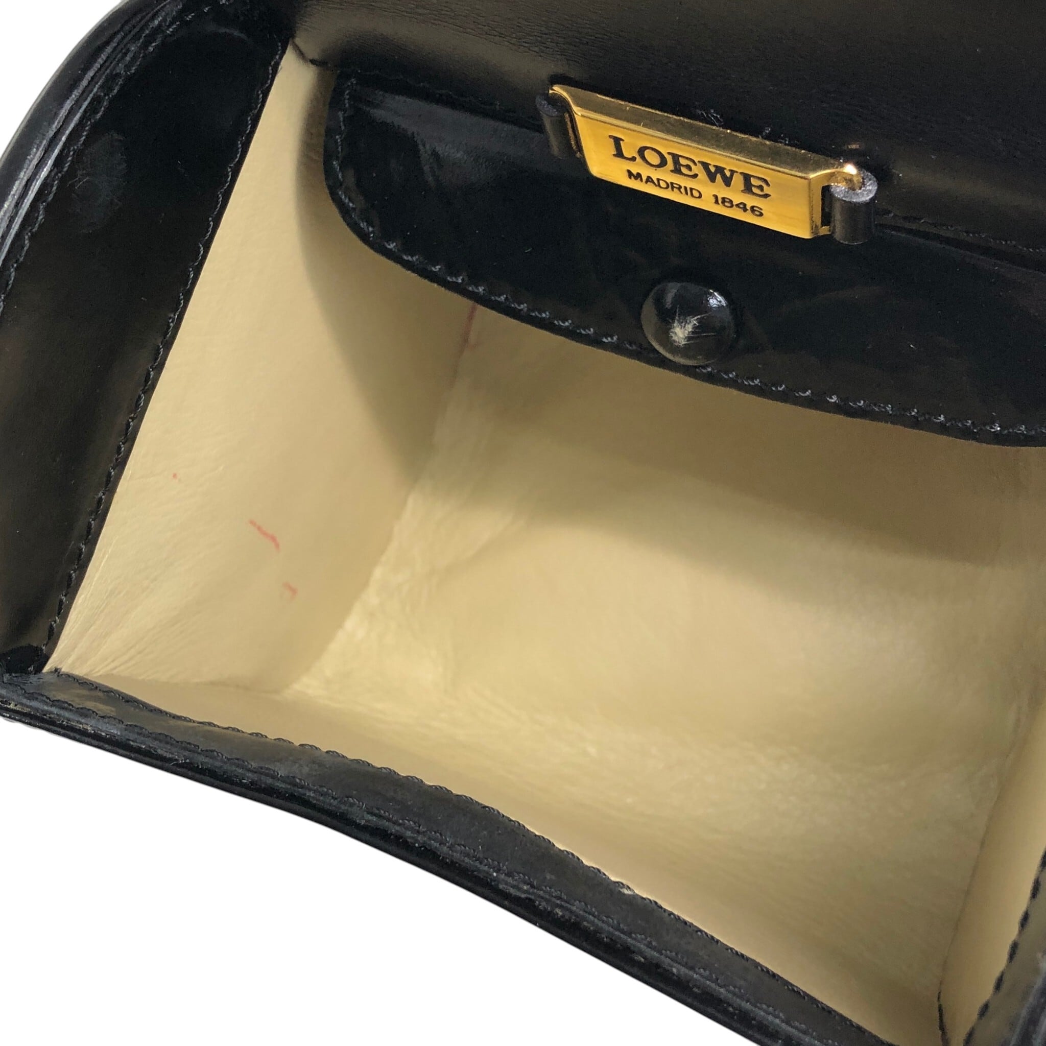 LOEWE ロエベ ショルダーバッグ ブラック アナグラム レザー ミニ
