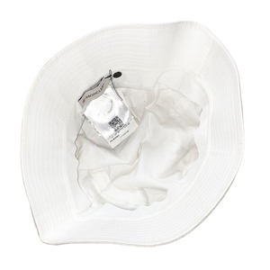 MONCLER white cotton bucket hat