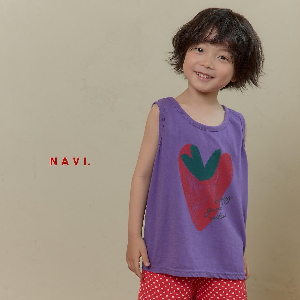 «予約»«ジュニアサイズあり»«navi» ハートトップス 2colors