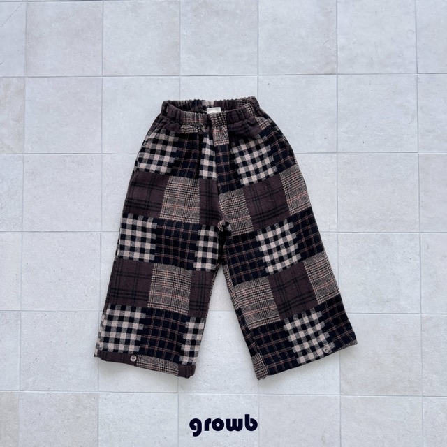 【取寄】growb｜pattern pants｜パターンパンツ｜XS-JM｜kids&jr｜26 autumn