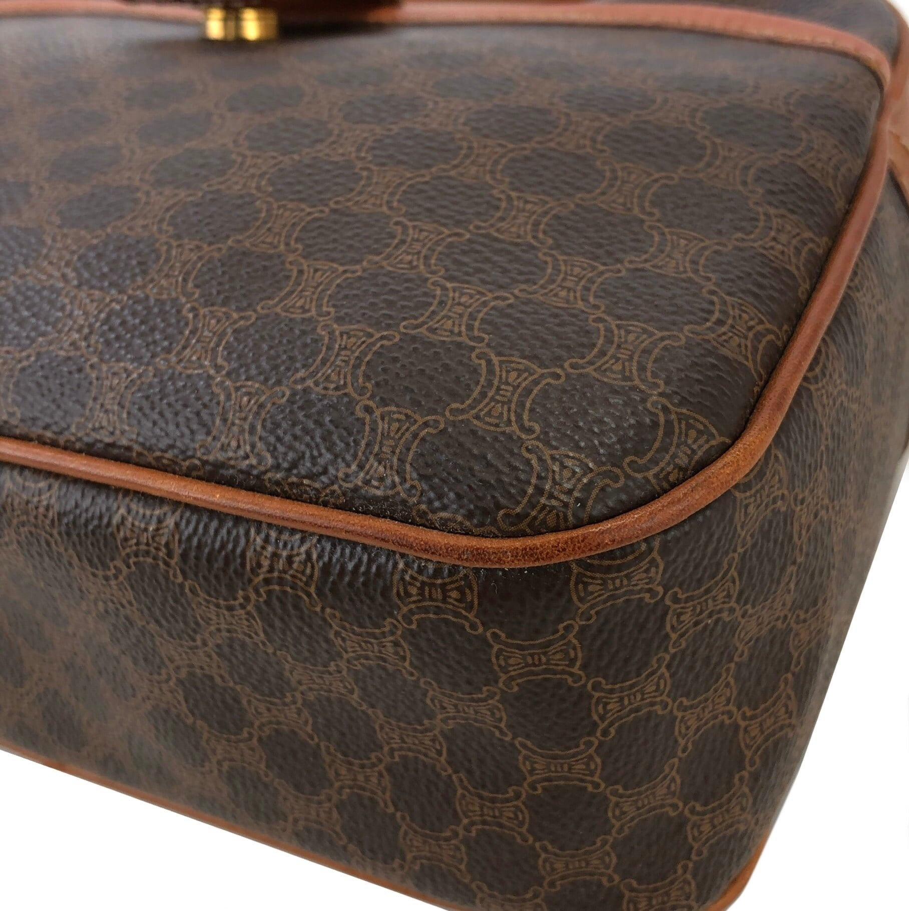 CELINE セリーヌ マカダム ガンチーニ ダブルファスナー ショルダー