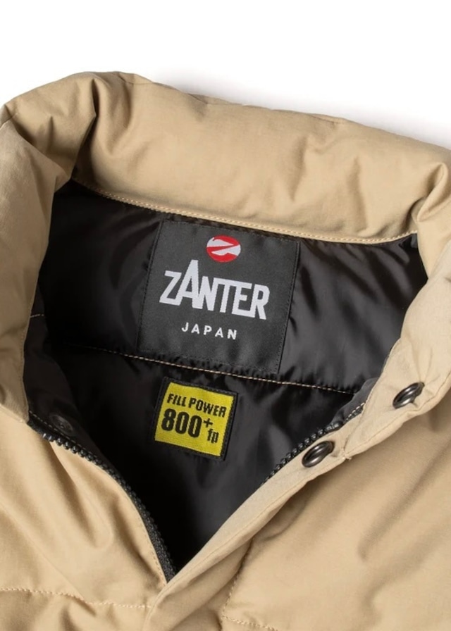 ZANTER 6712 DOWN VEST "DELFY" Fabric Made in Japan Down 90/10 ザンター ダウンベスト デルフィ