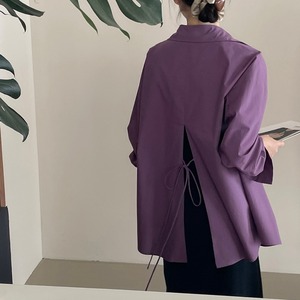 バックスリットシャツ トップス シャツ ブラウス シャツブラウス 襟付きシャツ 長袖シャツ バックコンシャスシャツ バックシャンシャツ 襟付き 長袖 バックスリット 無地 裾リボン レディース かわいい 大人可愛い おしゃれ ガーリー エレガント 主役級 存在感 キュート きれいめ 上品 シンプル カジュアル クラシカル 個性的 クール マニッシュ とろみ感 抜け感 レトロ お出かけ ショッピング 休日 通勤 通学 デート 女子会 イベント 旅行 体型カバー ゆったり フェミニン