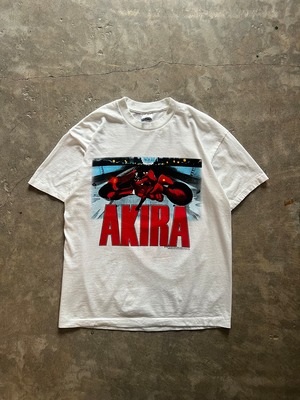 AKIRA アキラ Tシャツ フロント&バックプリント  L ホワイト