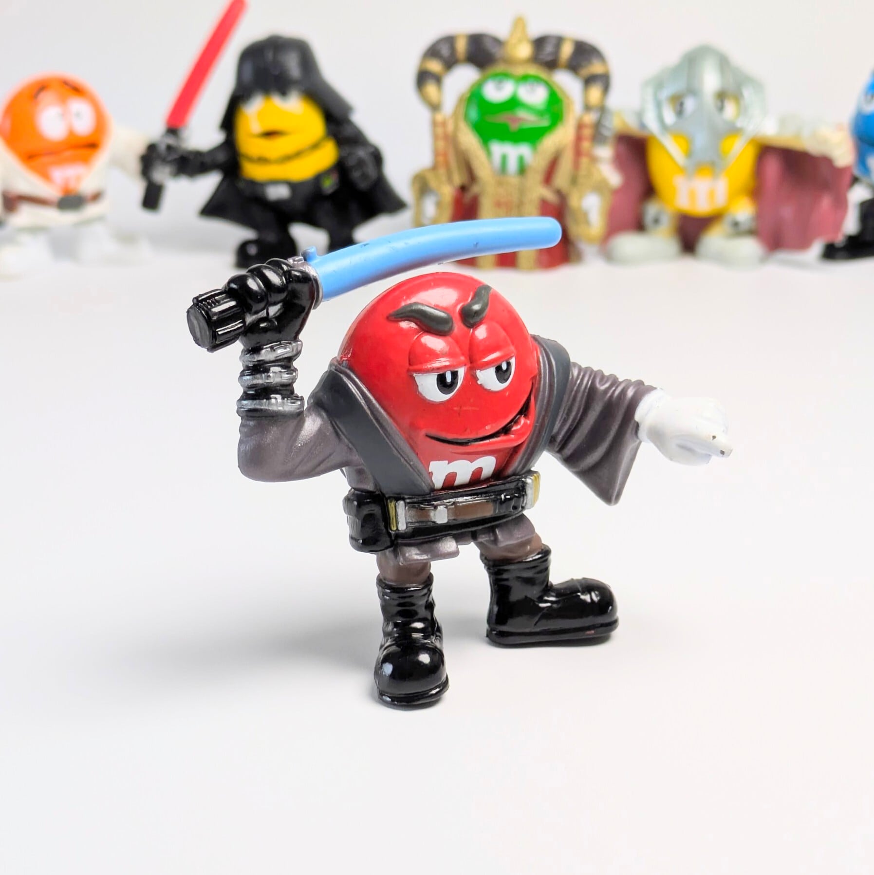 ☆ VINTAGE2005 ☆送料無料!【 STARWARS & m&m's】 PVCフィギュア 8Pセット / スターウォーズ エムアンドエムズ〚アメリカン雑貨 アメトイ〛