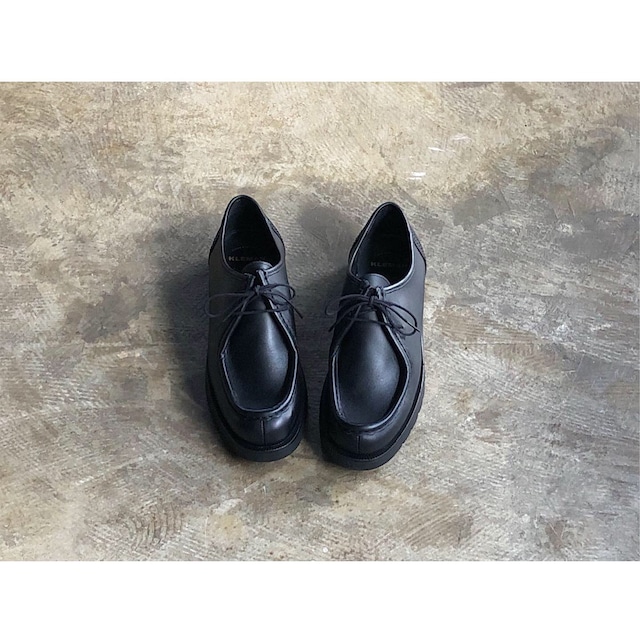 KLEMAN(クレマン) 『PASTANI MENS』 Plane Toe Leather Shoes BLACK