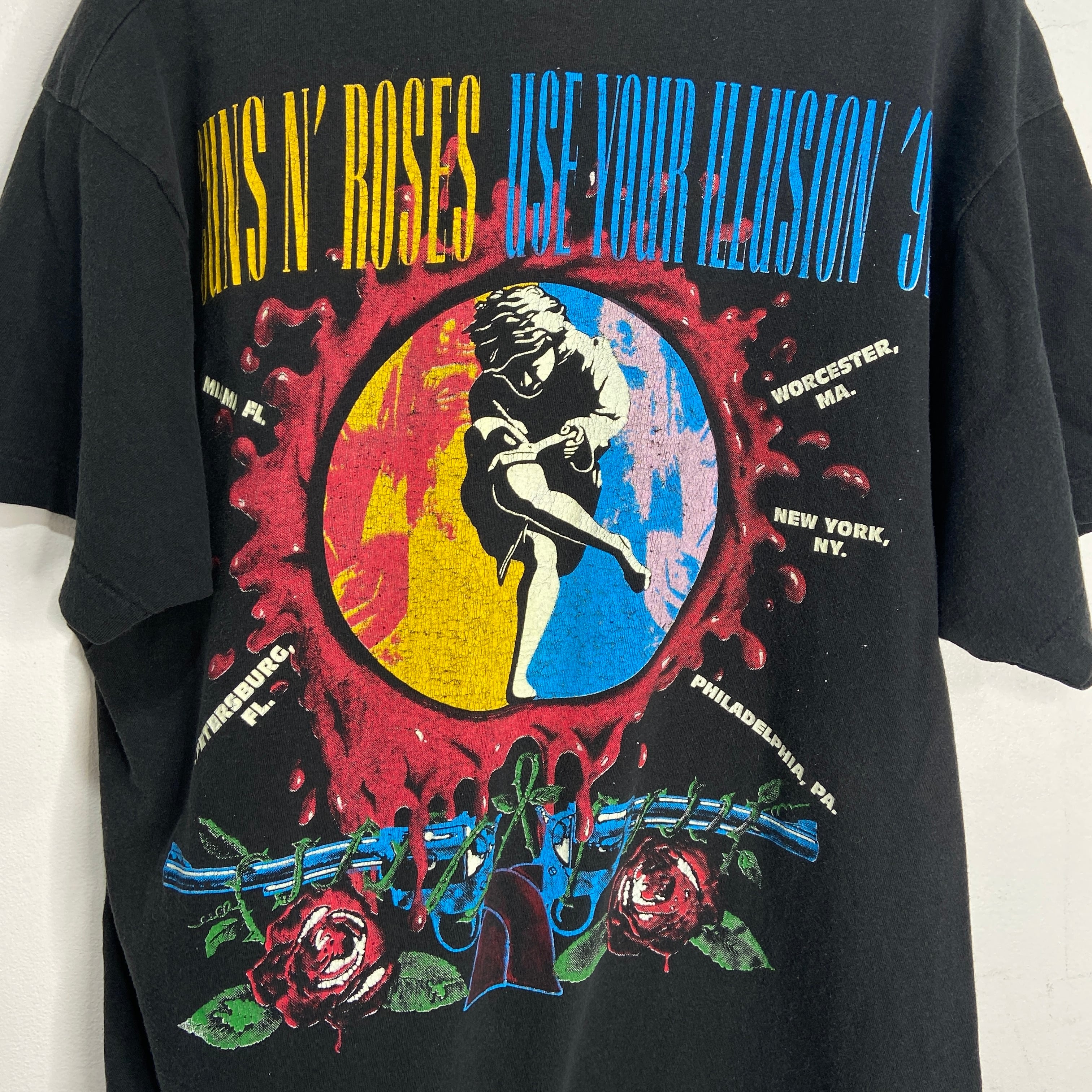 90s ガンズアンドローゼス 91年バンドツアーTシャツ | 古着屋 Uan