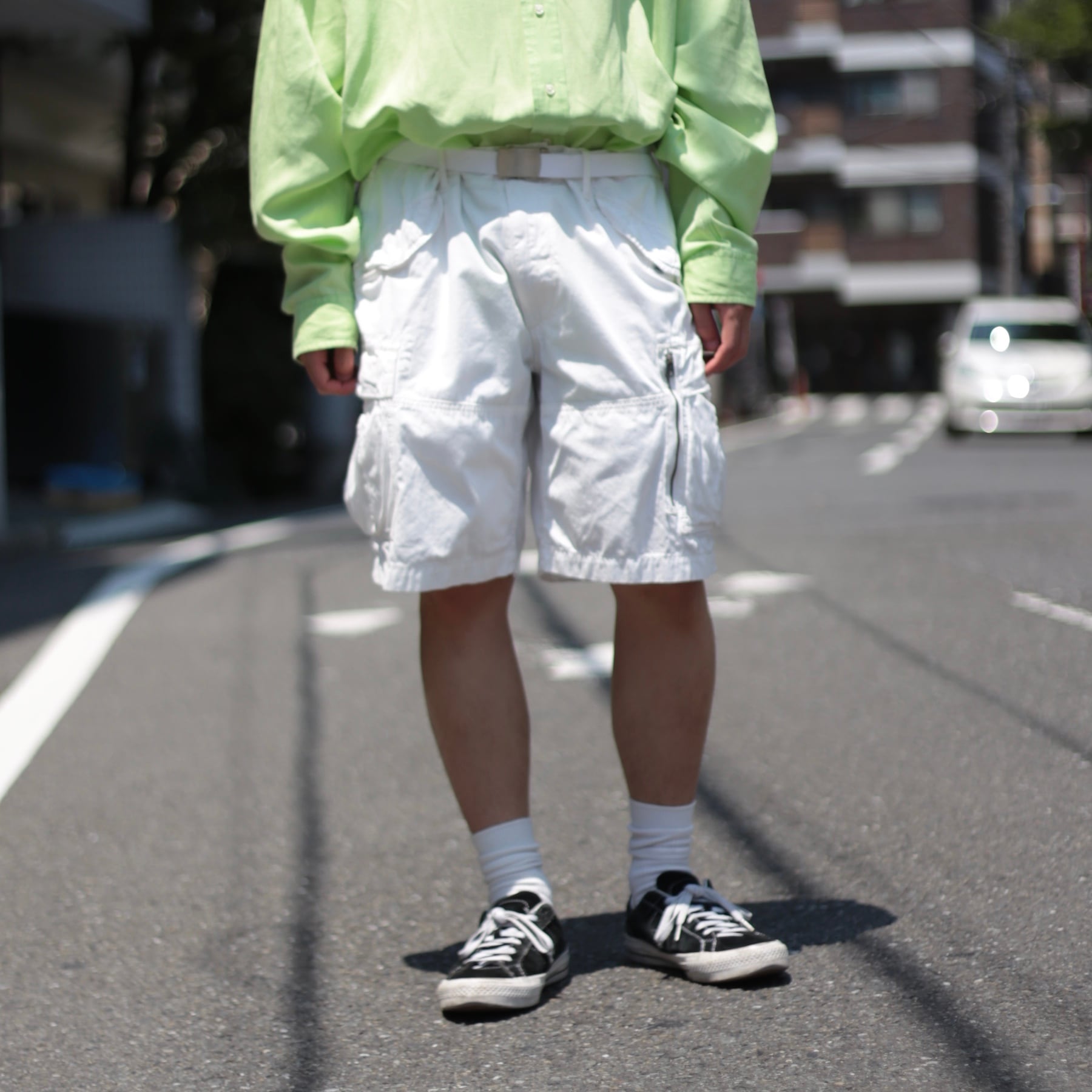 POLO RALPH LAUREN ホワイトカーゴショーツ【FF-3694】 | cv