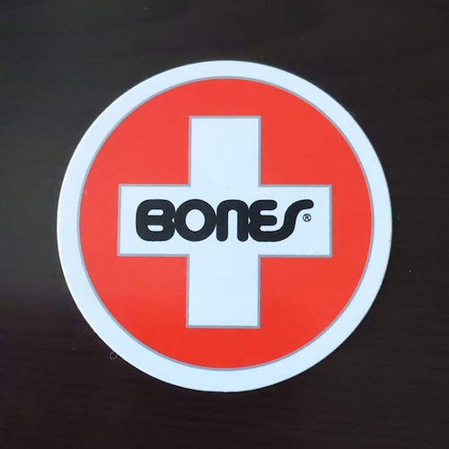 【ST-578】Bones Wheels ボーンズ スケートボード ステッカー Swiss Bearings