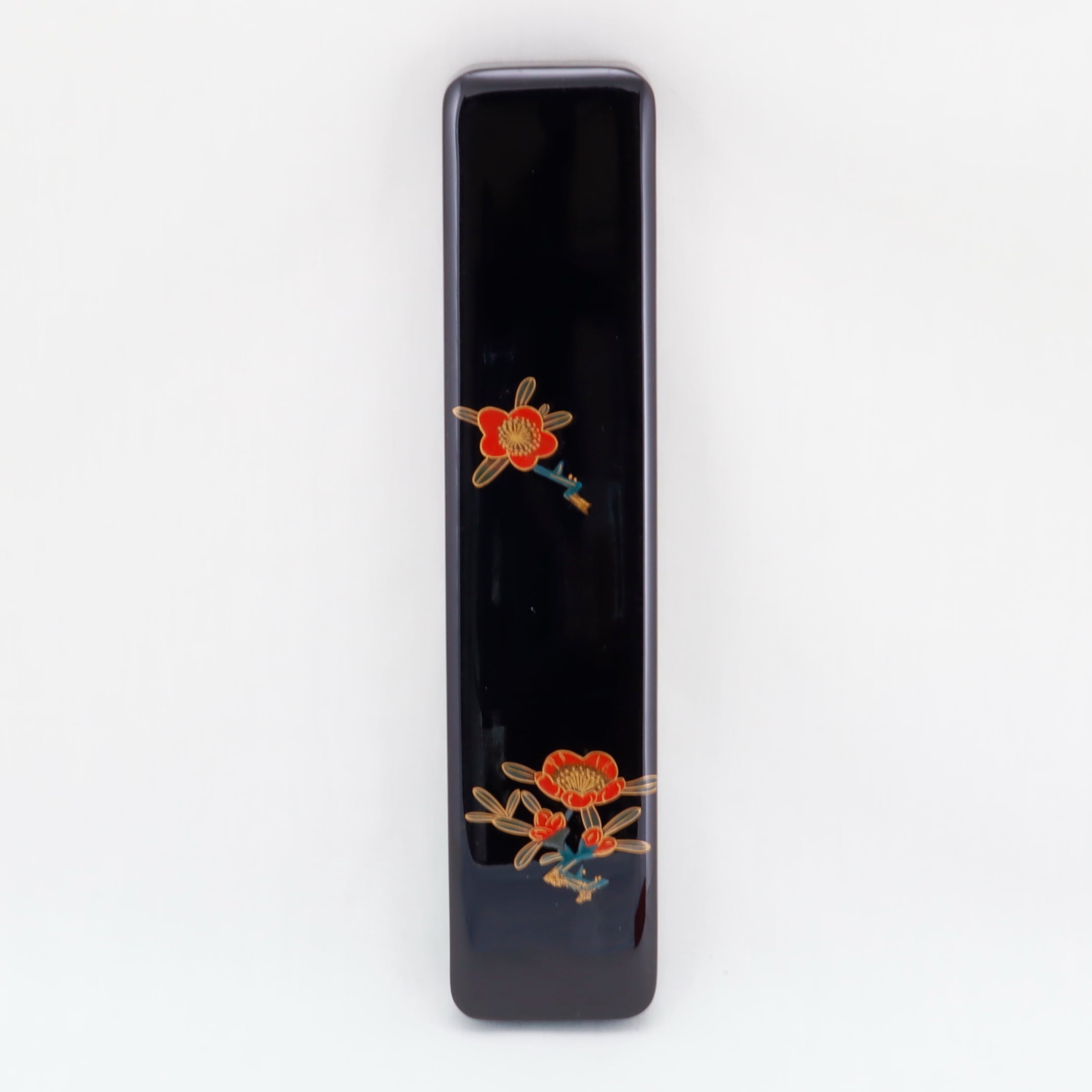 703-1 輪島塗 箸箱／黒塗／梅蒔絵 | 輪島塗 加藤漆器店 公式オンライン