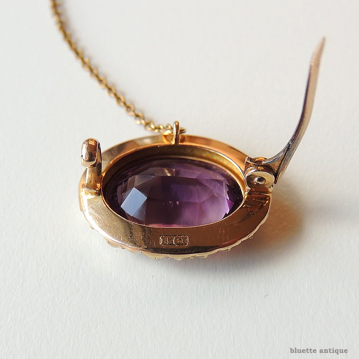 イギリスアンティーク　モーニングジュエリー　アメジスト イギリスアンティーク モーニングジュエリー アメジスト イギリス
