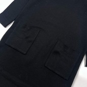 Demi-Luxe BEAMS デミルクス ビームス Vネック ニット 長袖 ワンピース /ブラック レディース