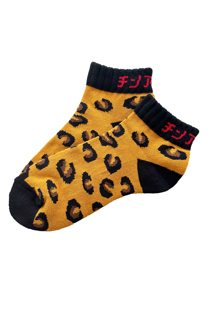 <NEWスニーカー丈> "LEOPARD-beige-" SN Socks