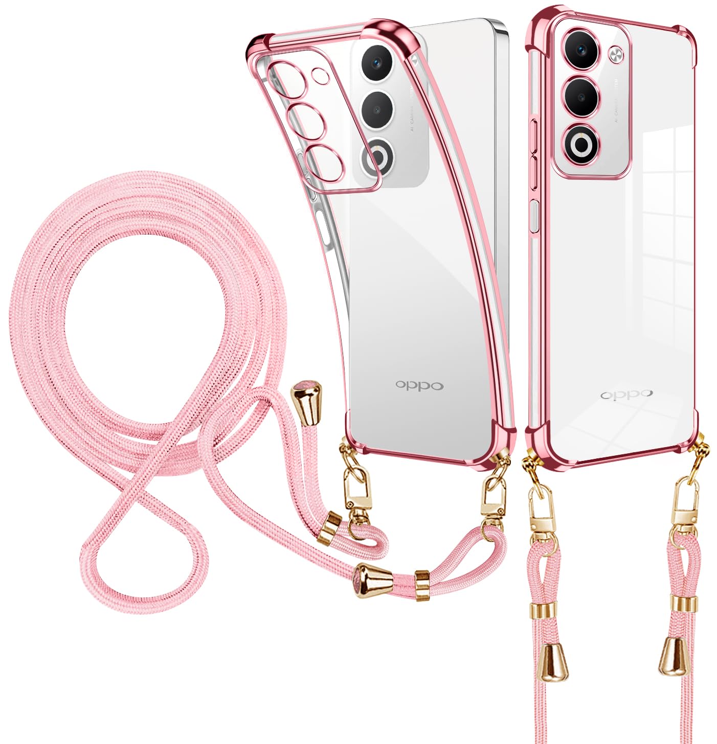 兼容 OPPO A5 5G 対応 ケース ショルダー 薄型 耐久性 耐衝撃 透明