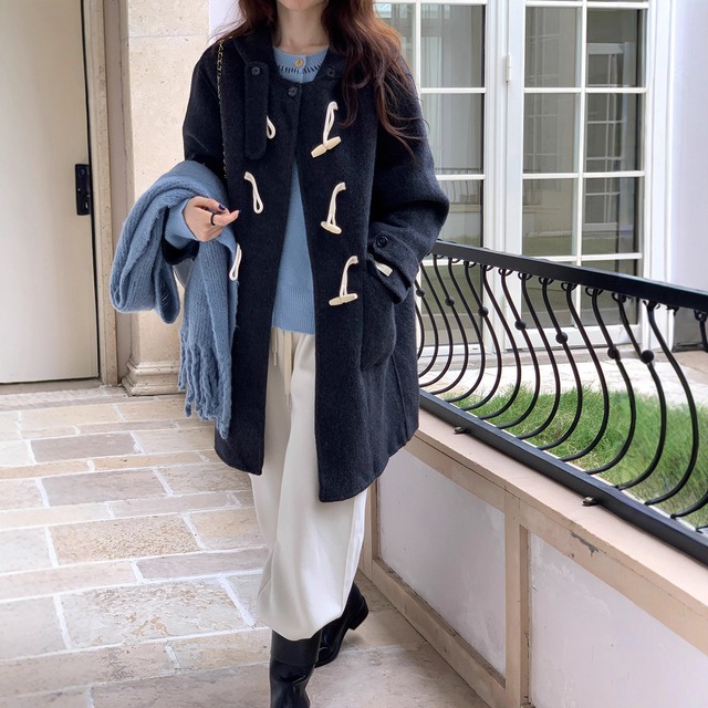 【チェスターコート】 チェスターコート ロング レディース きれいめ アウター ダッフルコート グレー 秋 冬 20代 30代 40代 チェスター ロングコート カジュアル 大人 可愛い グレー イエロー S M