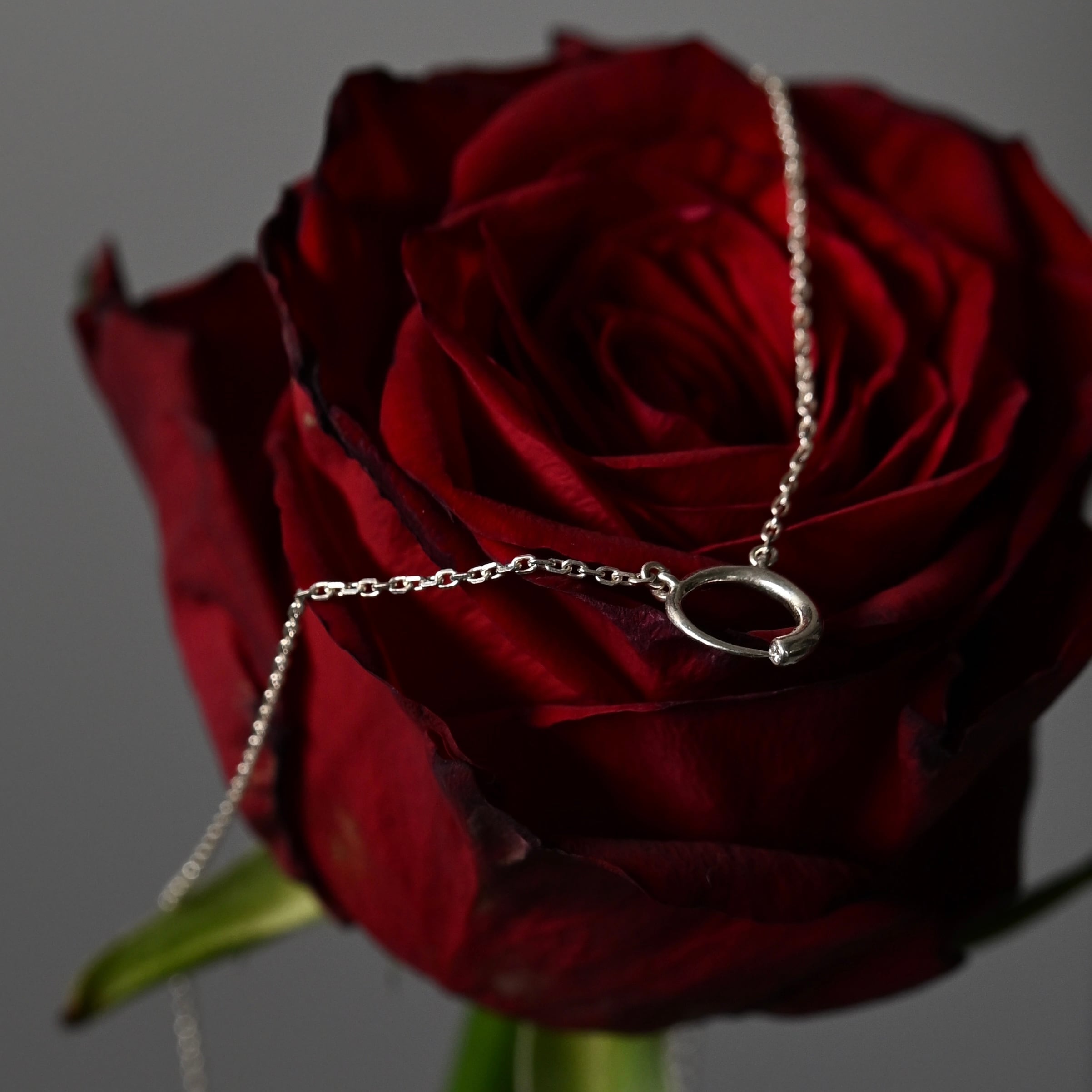 rose necklace