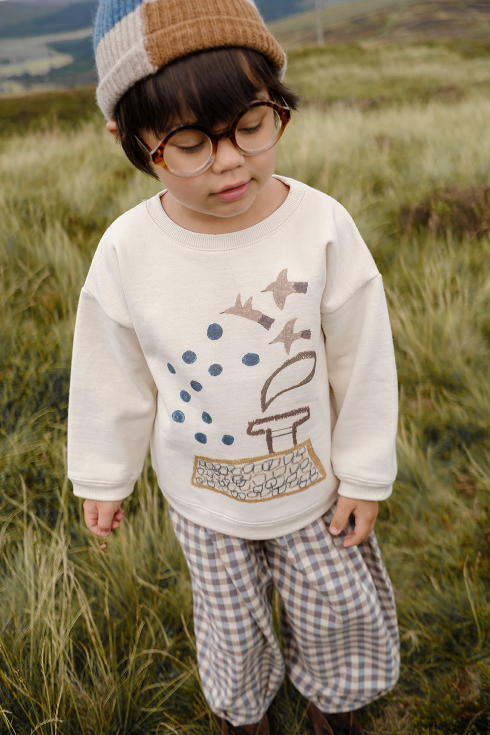 送料無料 organic zoo/Shoreline Gingham Lodge Pants | こどもふく &/warm