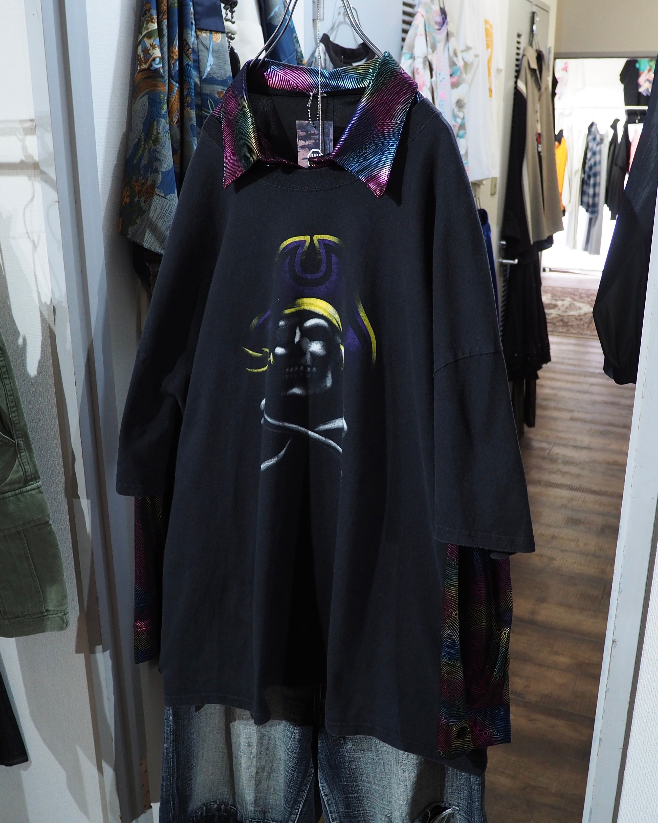 XXXXL ” Jolly Roger ” Graphic printed Over silhouette Tee