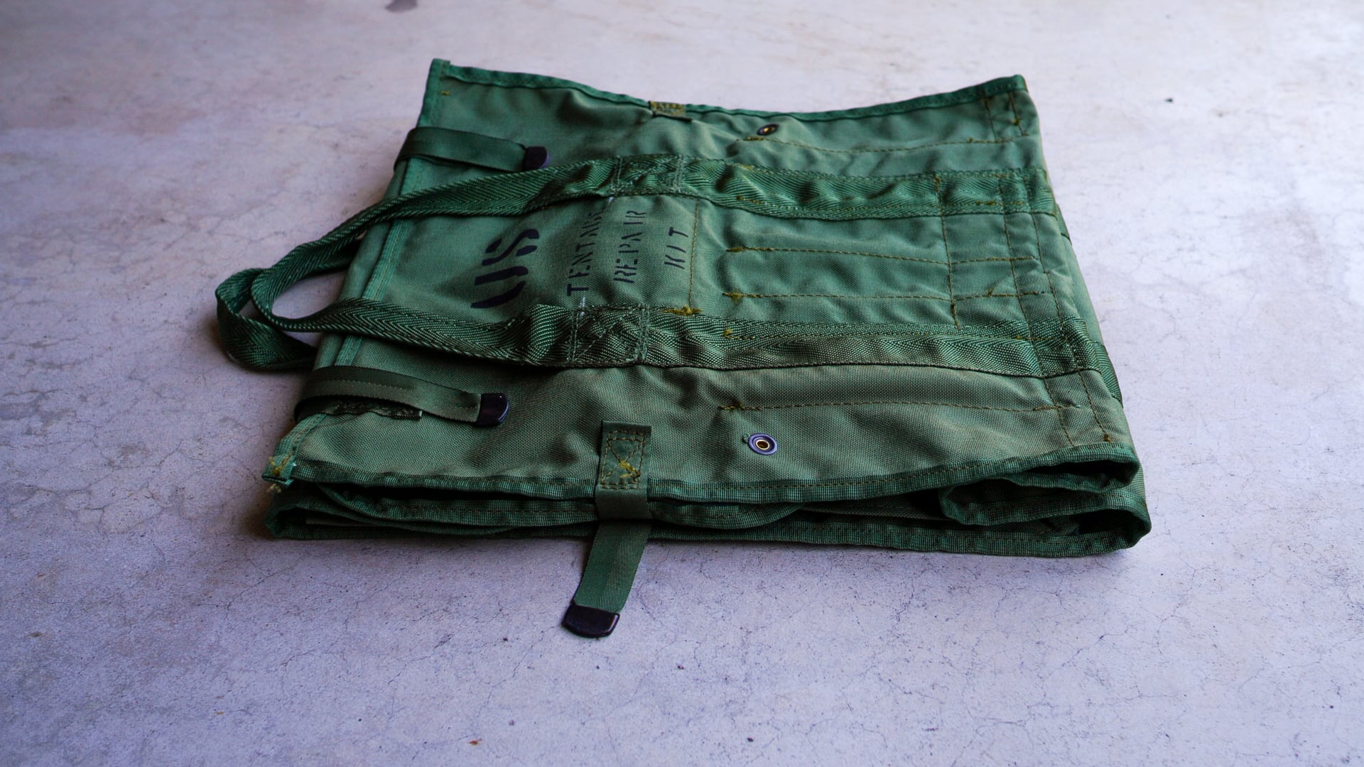 DEADSTOCK / 2011】アメリカ軍 テント リペア キット バッグ 《デッド