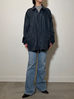 JK3-9 USED NYLON JACKET -D.NAVY-