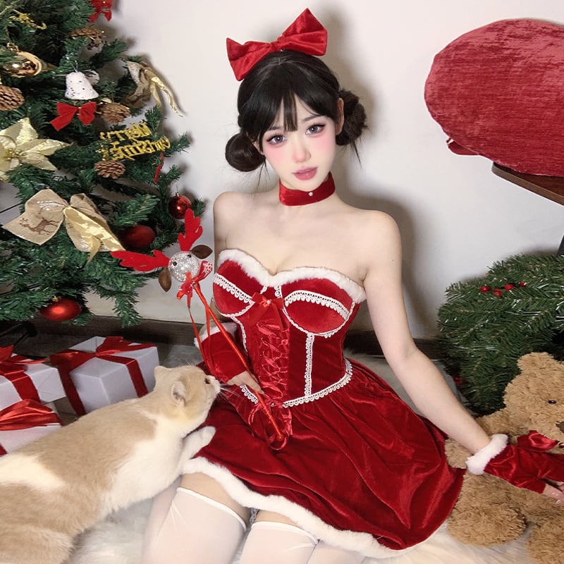 Xmas女帝セクシーコスチューム PIXYPARTY クリスマス コスプレ サンタ 衣装 クリスマス女帝セクシー