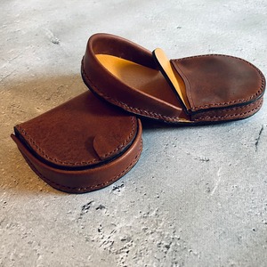 【COIN CASE】馬蹄型小銭入れ　ダークブラウン