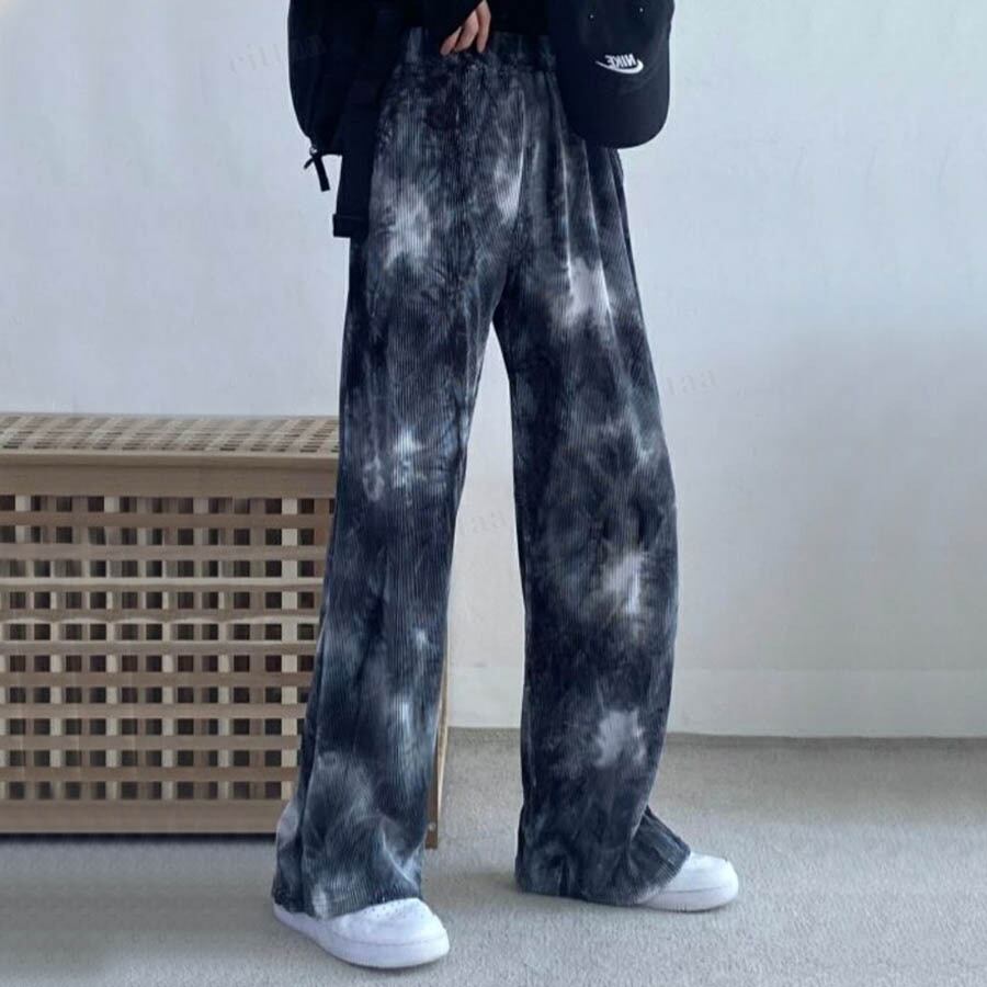 Y 1448 タイダイ柄ワイドパンツ ネイビーブラック 0427 Cittaa チッタ 韓国レディースファッション通販 Y 1448 タイダイ柄ワイドパンツ ネイビーブラック 0427 Cittaa チッタ 韓国レディースファッション通販