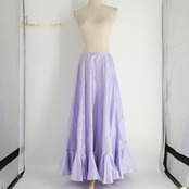 フラメンコ 衣装 Atelier Prima アトリエプリマ ペチコート ファルダ スカート パープル系 無地 シンプル 練習 レッスン 紫 ラベンダー 光沢 薄い 軽い ボランテ フリル かわいい ダンス衣装 イベント ステージ パーティー 重ね着 インナー
