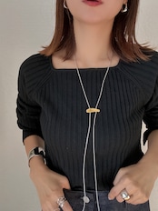 balance bar long necklace