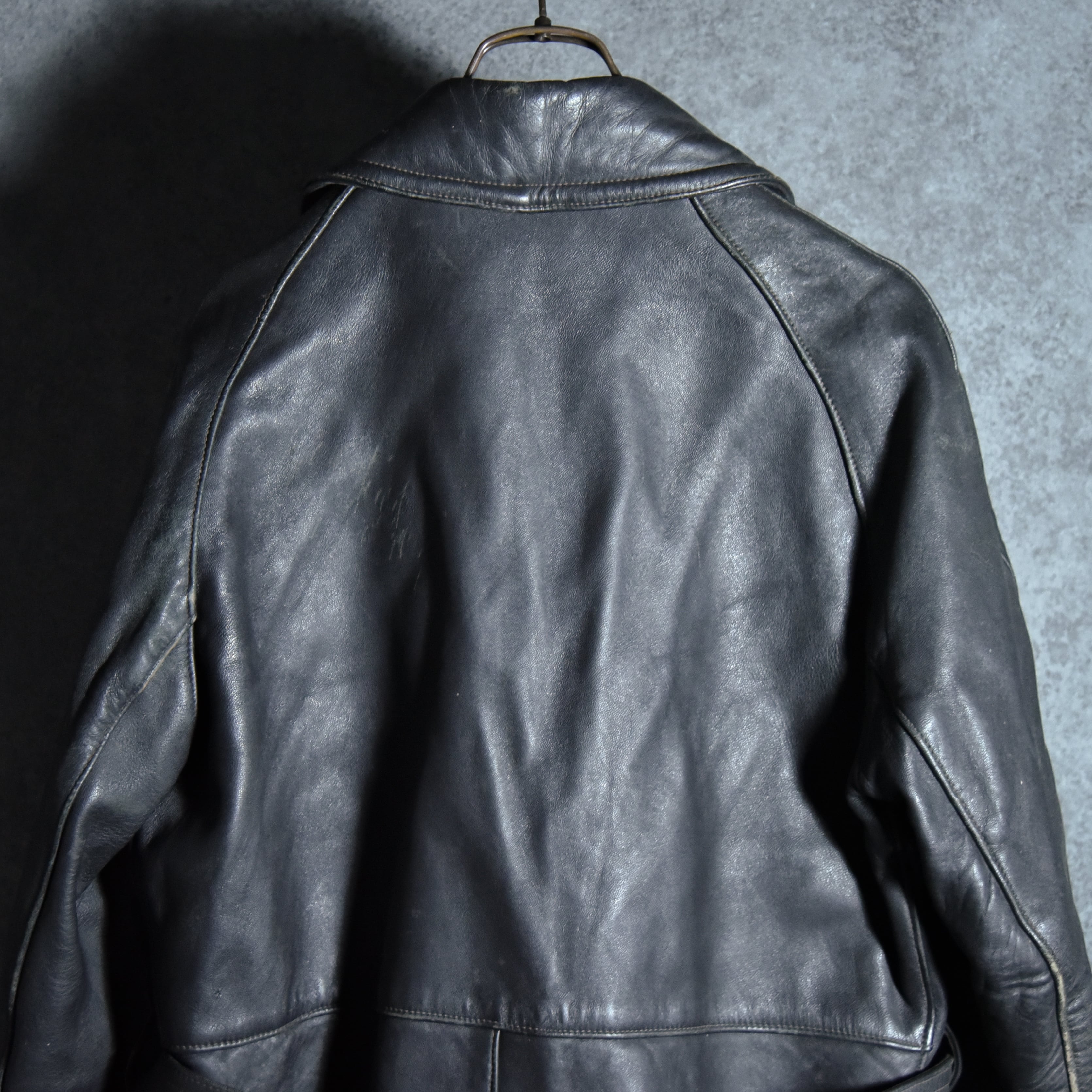 70s French Army Leather Coat フランス軍 レザー コート | mark