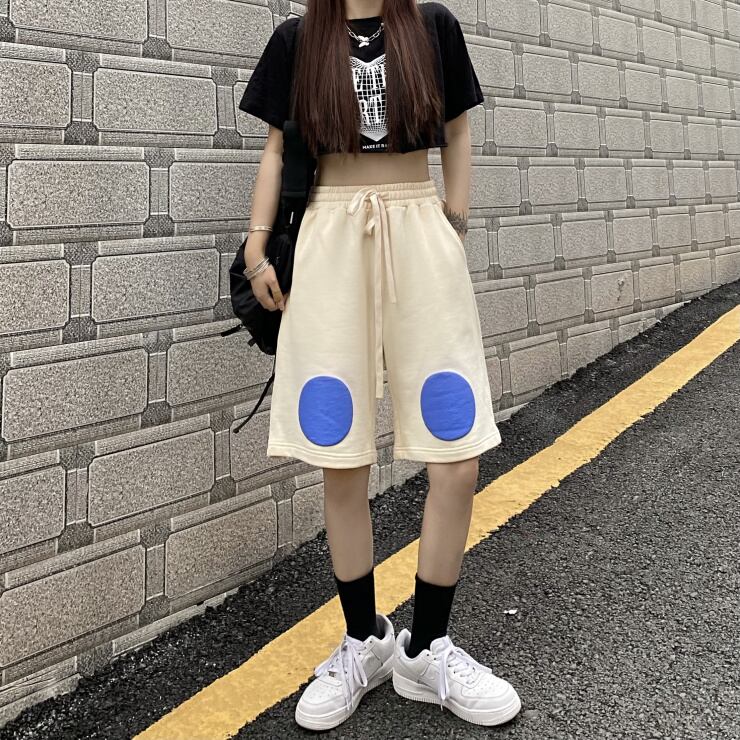 サマーカジュアルパンツ ハイウェストウェストルーズショーツ 夏物 ブルマー ケッペル21699950960