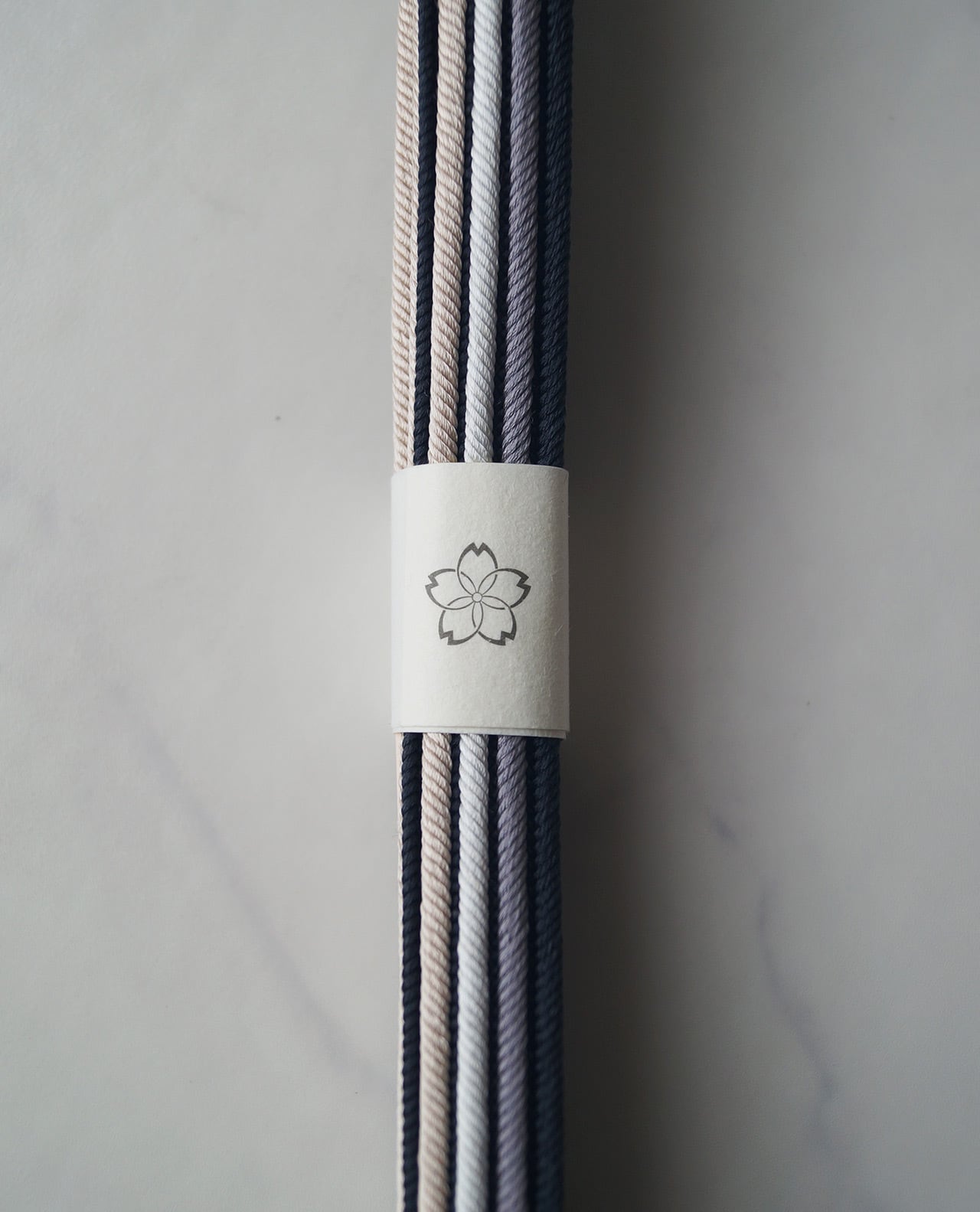 【和小物さくら・帯締め】四色畝組・高麗組帯締め 練色・胡粉色・江戸鼠色・紫黒色 No.251018①