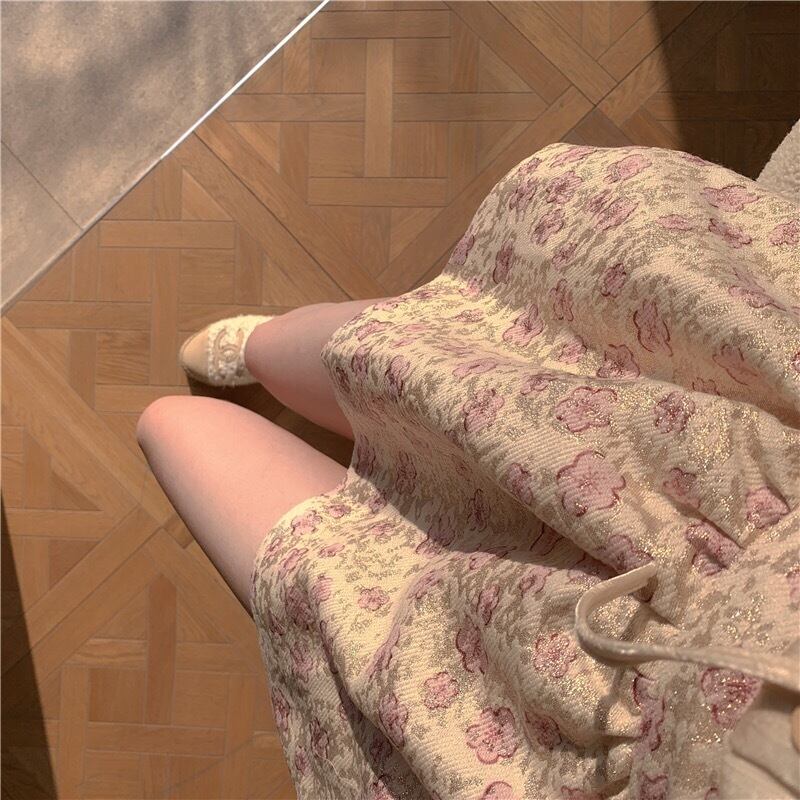 フレンチガーリー 花柄ふんわりミニスカート A0900 Retro N