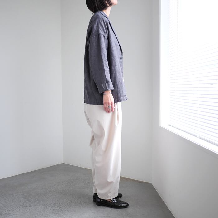 TRAVAIL MANUEL トラバイユマニュアル　ジャケット TRAVAIL MANUEL（トラバイユマニュアル） フレンチリネンツイルラ