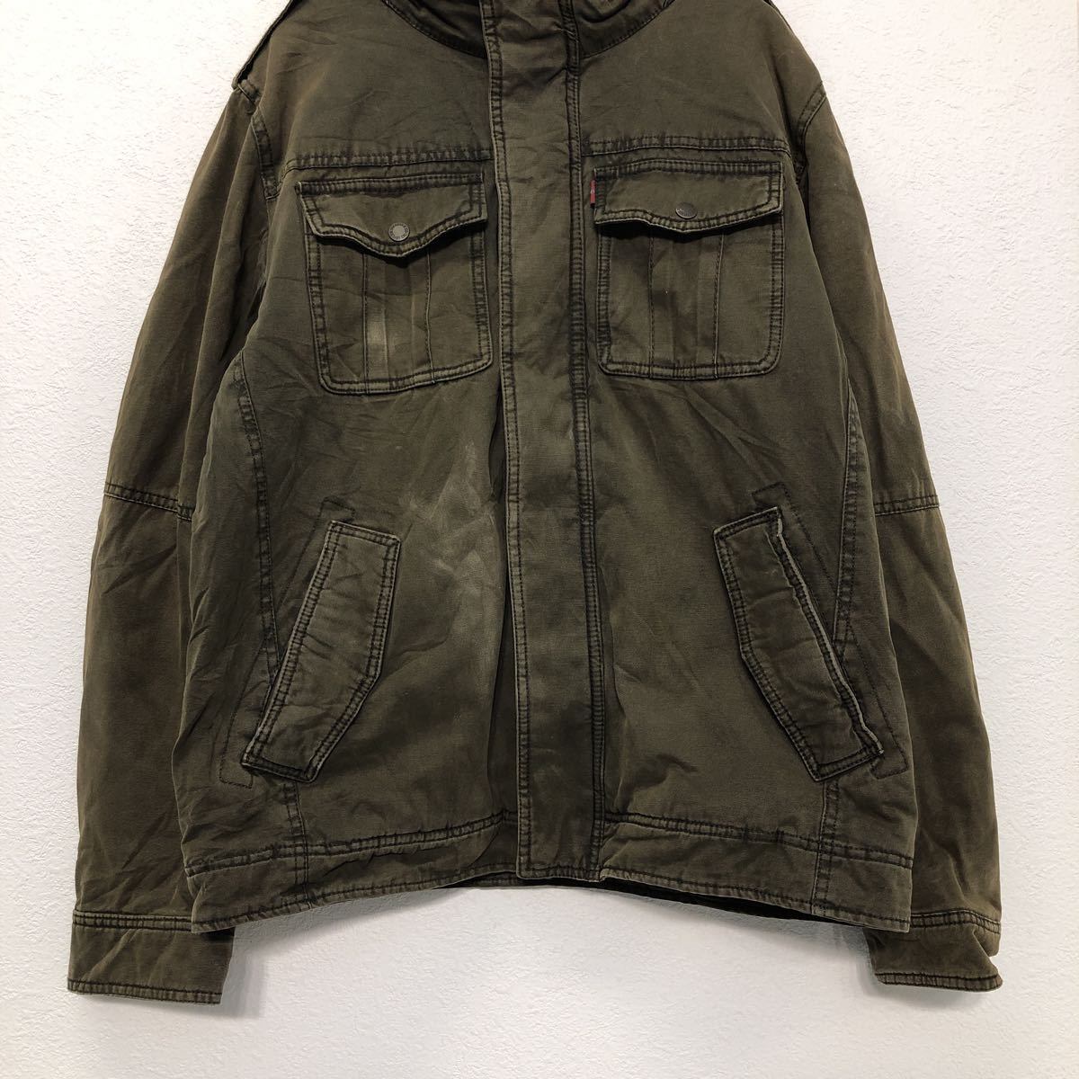 LEVI'S ボアジャケット カーキ Levi's ワーク ジャケット M カーキ