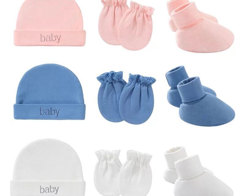 ベビー用キャップ・ハンドカバー・ソックス / 女の子 / 男の子 / 〜6ヶ月( A〜F )
