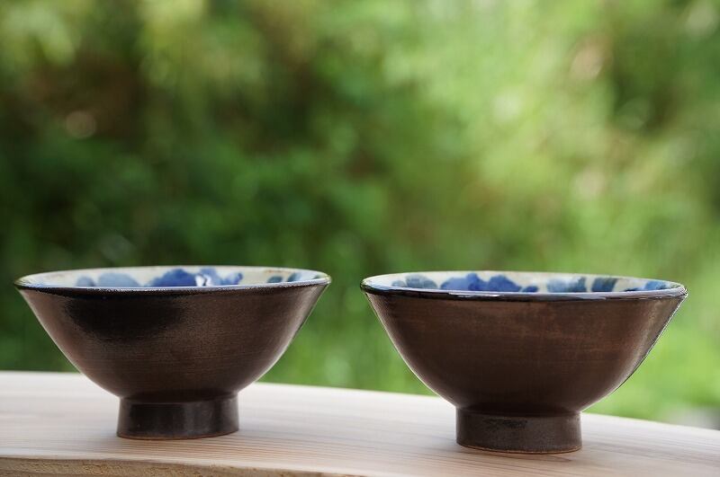 4寸ボウル 唐草 2個セット【石倉陶器所】石倉一人 | 沖縄の工芸品 うぃ