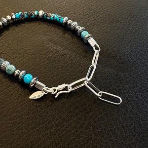 ブライト（Bright）ブレスレット（Wave All Turquoise) 15〜20cm