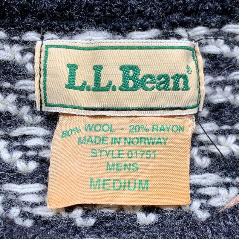 80's L.L.BEAN エルエルビーン バーズアイ ノルウェージャンセーター