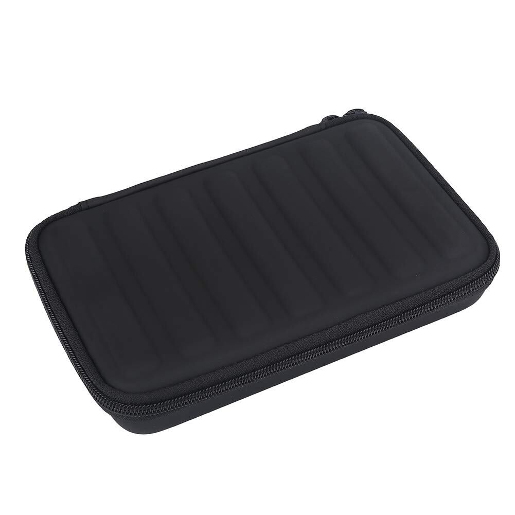Alomejor ハーモニカケース PU 7本入れ 10ホールハーモニカ用 収納ケース セミハード 耐久性 実用性 ポータブル ハーモニカバッグ