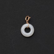 今季一押し！ お金モチーフの翡翠チャーム！ K10 heki ペンダントトップ A貨翡翠 jd_pt1212