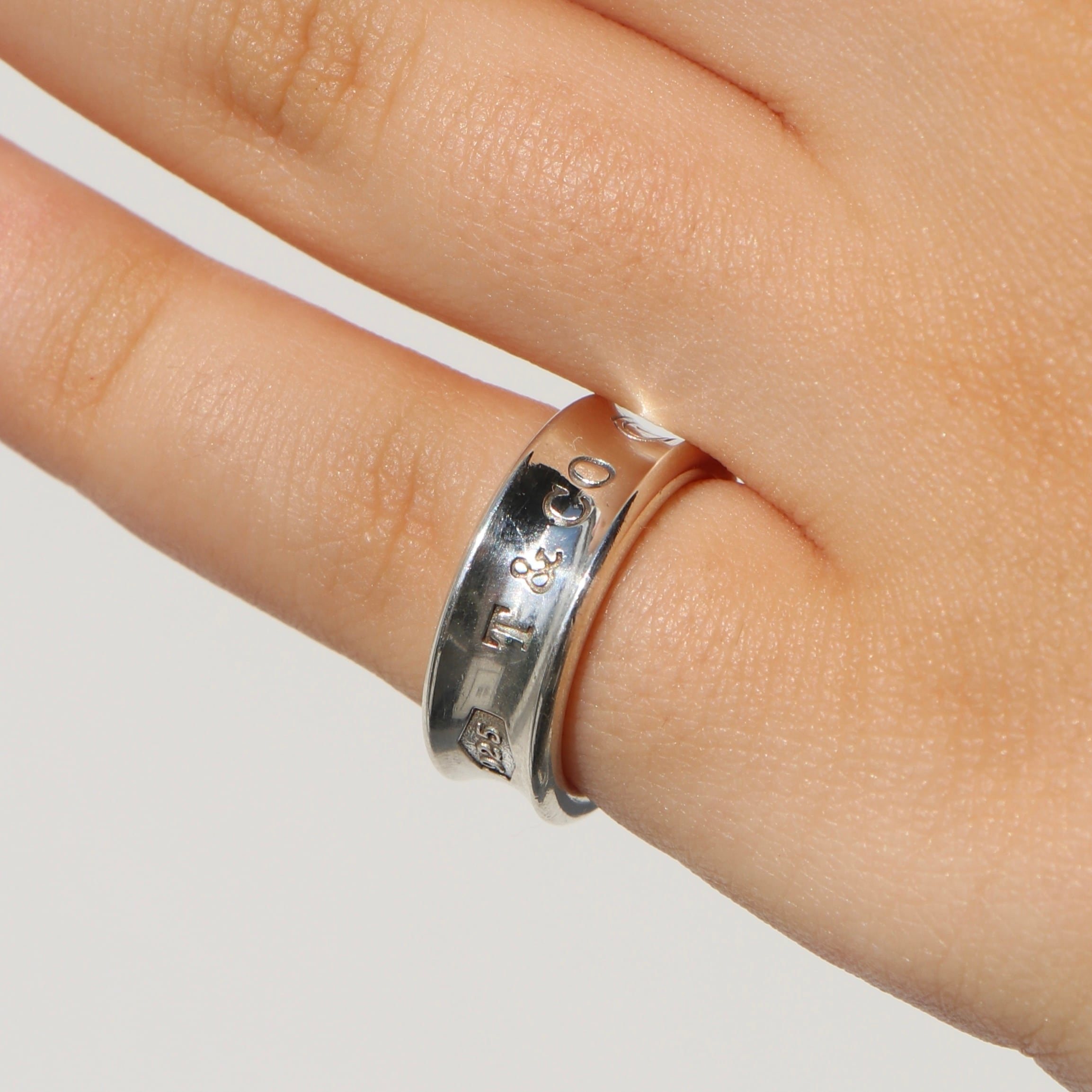 ティファニー 見にくかっ 1837 ナローリング シルバー 925 10号 