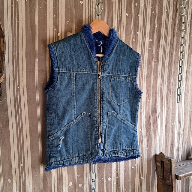 カナダ？ デニムボアベスト used [501035]