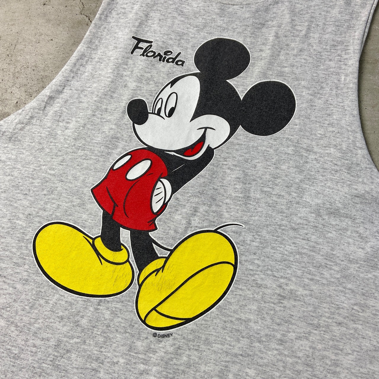 90年代〜00年代 Mickey Mouse ミッキーマウス プリント ノースリーブT 
