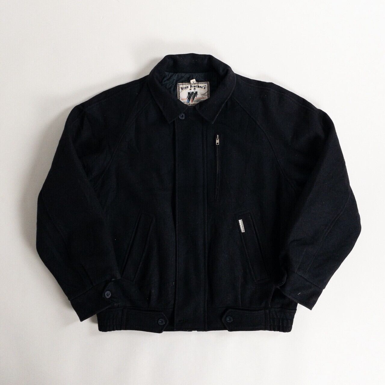 1980s "Borz Brother's" Dark Navy Wool Blouson