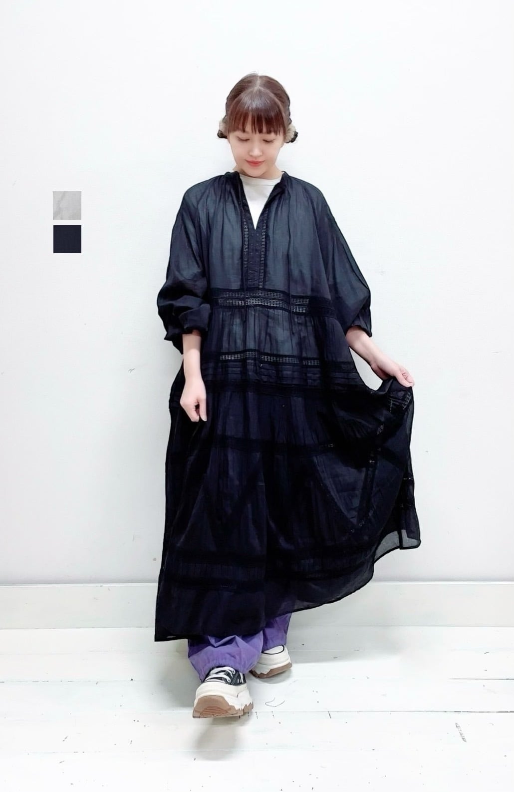 tumugu カディコットンワンピース