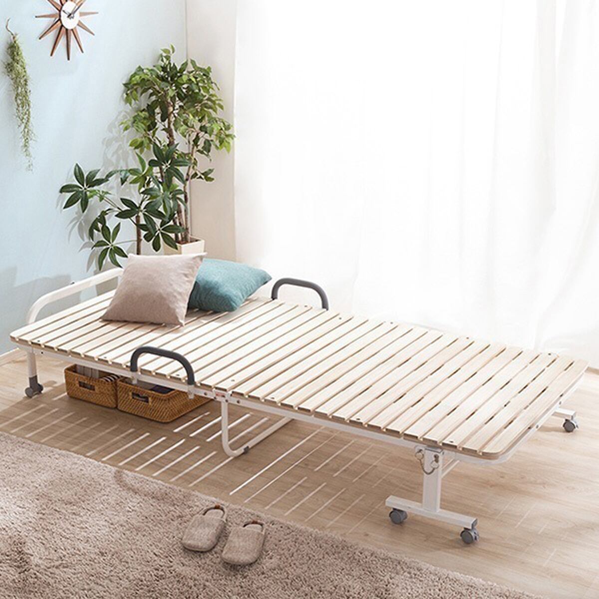 【新品・送料無料】パイプシングルベッド　Ｂ０２６Ｔ（１５０７Ｔ）　ＷＨ パイプシングルベッド B026T(1507T) WH | Pay ID