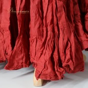 ベリーダンス 衣装 ジプシースカート MYST ブラウン系 25ヤード 赤茶 無地 ティアード ボリューム 鮮やか シンプル レッスン 練習 大きく広がる裾 ダンス衣装 ステージ衣装 ロング イベント 舞台 落ち着いた色